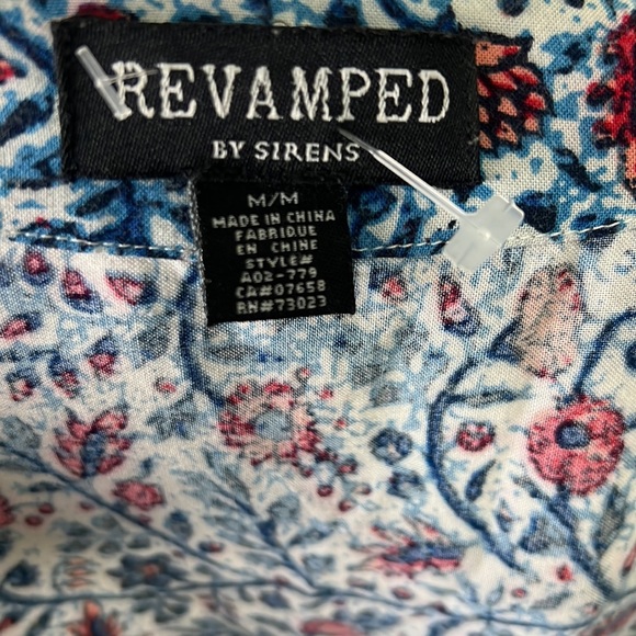 Revamped Boho Parsley Maxi Slit Kimono Duster Size Medium - Picture 10 of 14